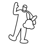 Icône location mascotte géante