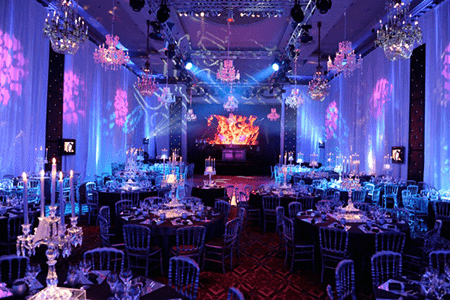 Eclairage salle de réception