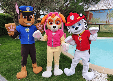 Mascotte géante Pat patrouille Marcus Chase Stella