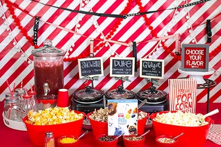 buffet-organisation-soiree-cinema-pop-corn Buffet sur le thème du cinéma