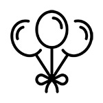 Icone colonne et arche de ballon