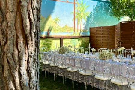 Jardin privé pour mariage à Lyon