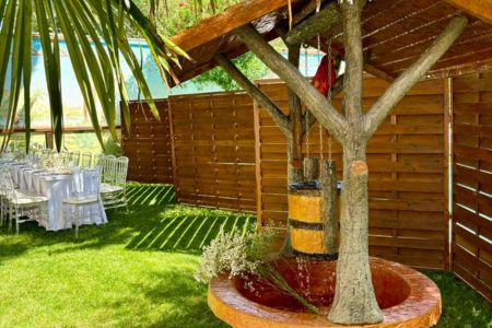 Lieu extérieur original pour mariage séparé à Lyon