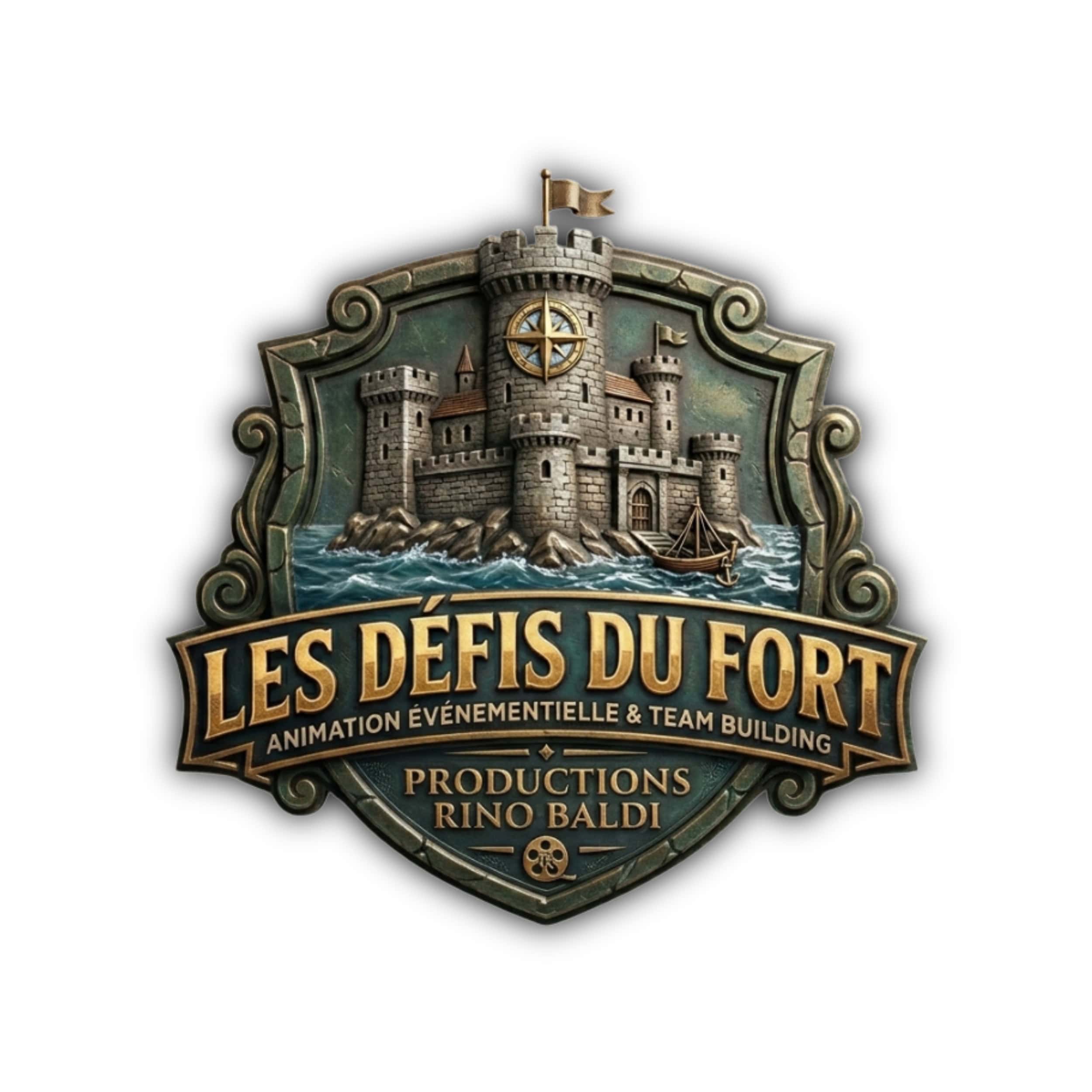 logo-defis-du-fort-rino-baldi Logo les défis du Fort avec Productions Rino Baldi Lyon